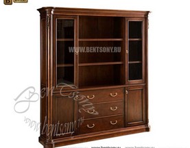 Шкаф Книжный Крофорд (Классика, массив дерева) для квартиры