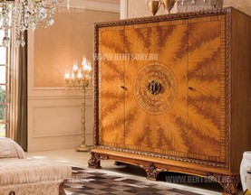 Шкаф 4-х дверный  Белмонт В (Массив дерева, Классика) купить в СПб